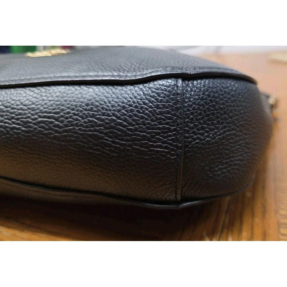 Coach Chelsea Hobo Black Pebbled Leather Crossbody Shoulder Bag Great Cond